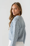Catalina Pointelle Knit Cardigan