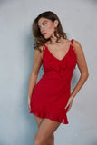 Bex Halter Ruffle Mini Dress