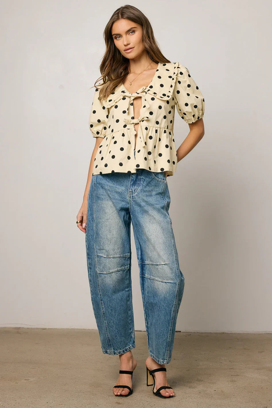 Ronie Peplum Top FINAL SALE