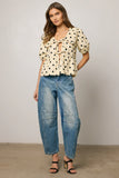 Ronie Peplum Top FINAL SALE