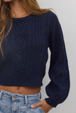 Jess Cable Knit Sweater FINAL SALE