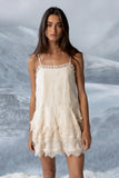 Lewis Lace Mini Dress in Cream