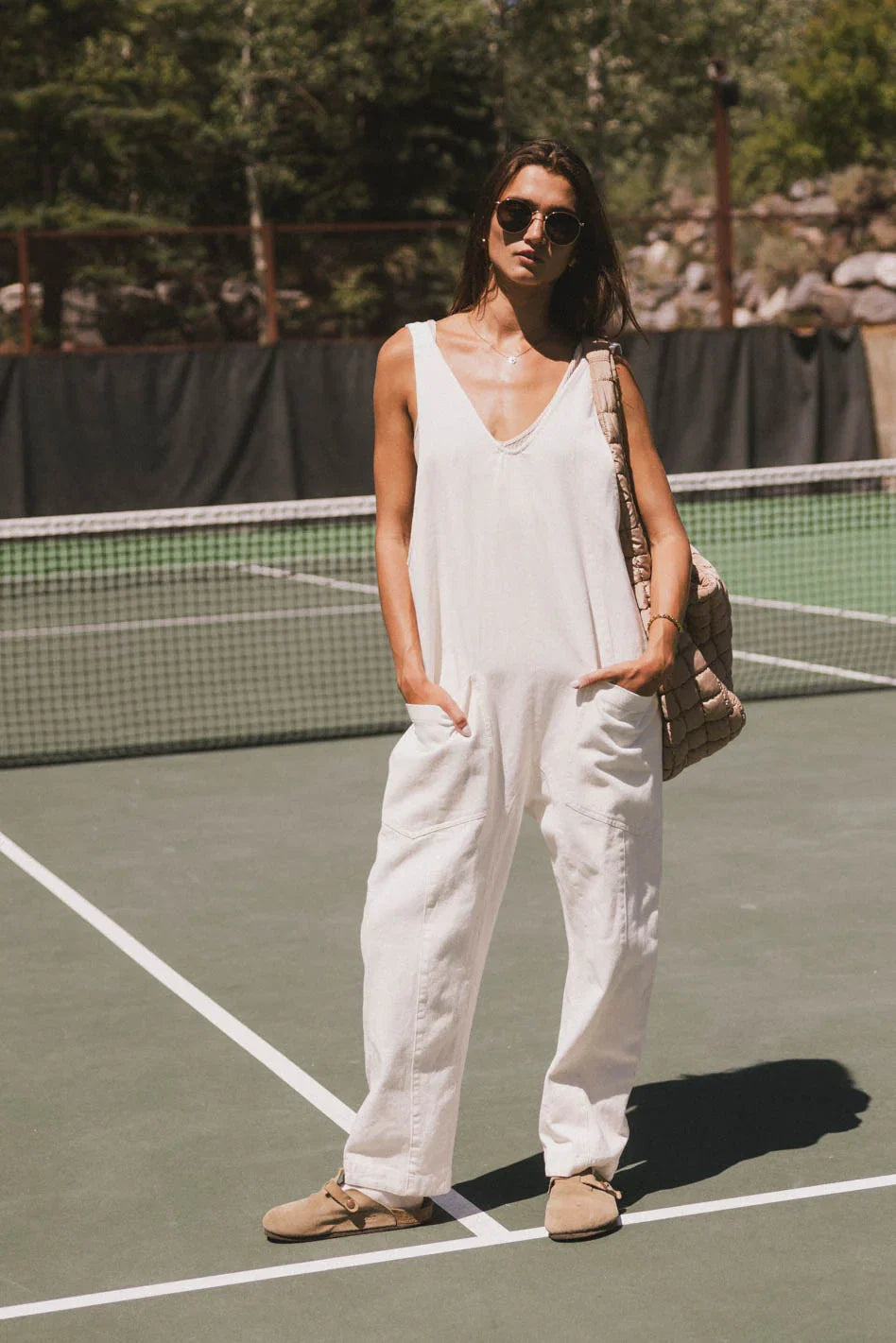 Marie Jumpsuit in Cream FINAL SALE