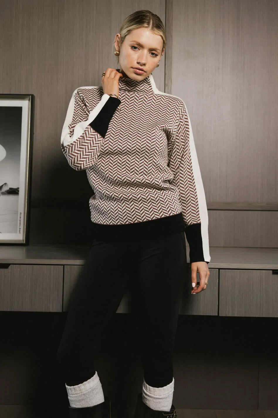 Fér Böhme Herringbone Sweater FINAL SALE