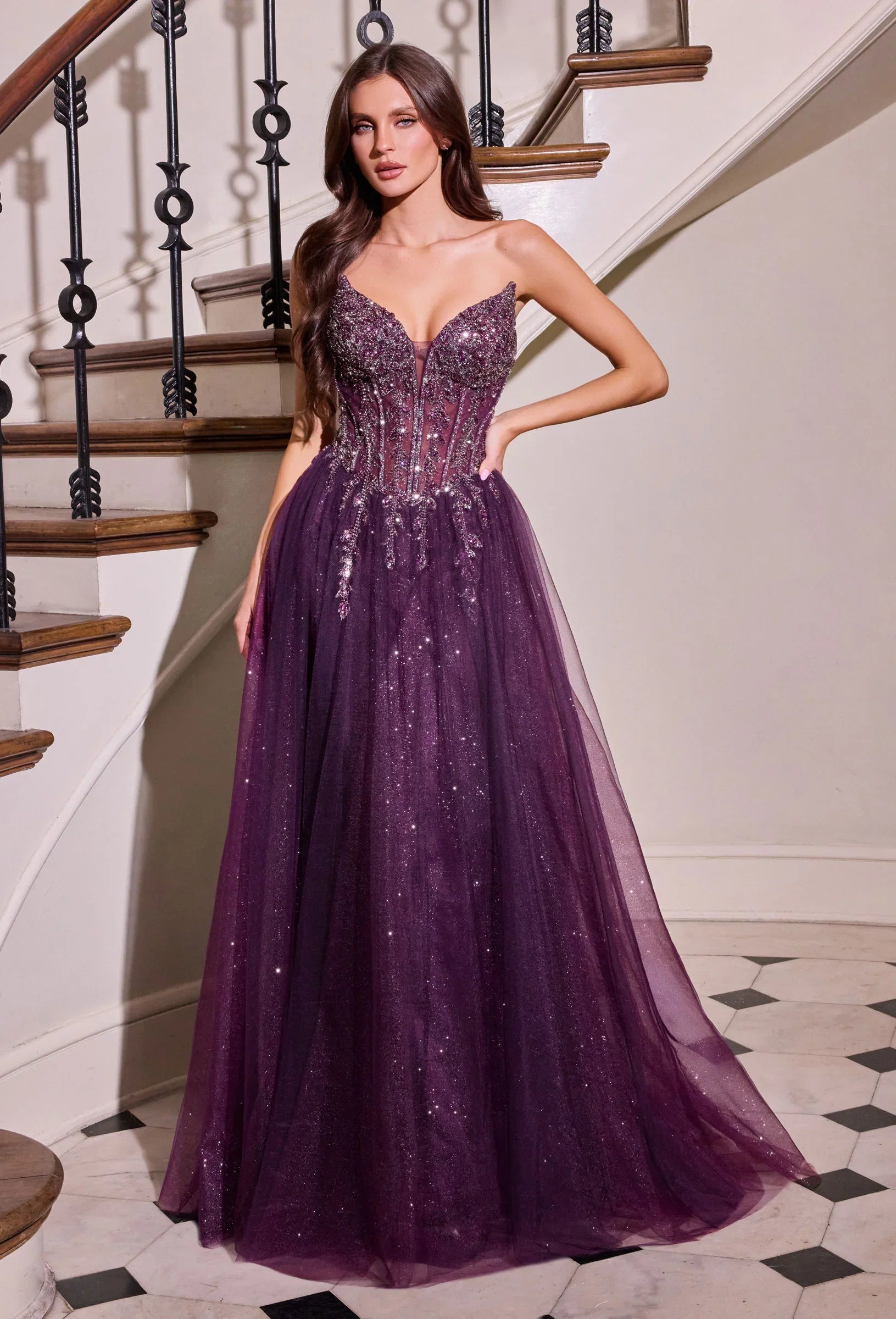 Jolia Gown A Line Corset Tulle Dress