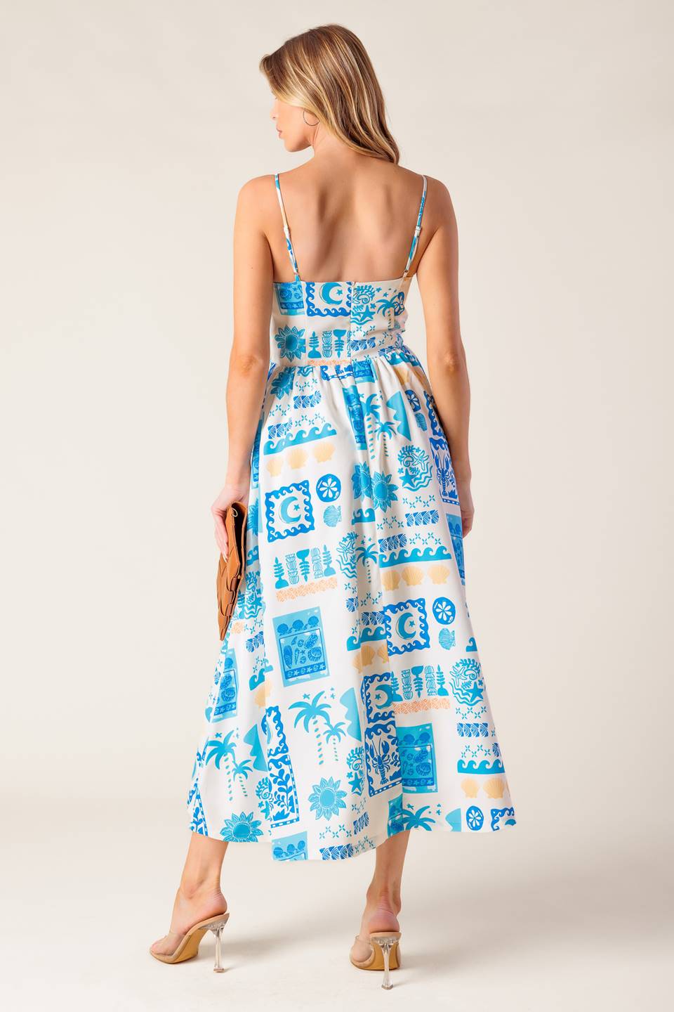 WANDER LUST MIDI DRESS BLUE
