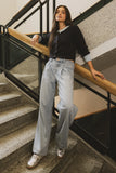 Stella Pleated Baggy Jeans