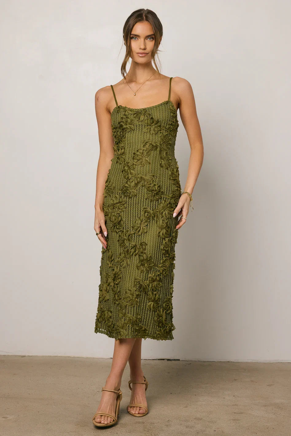 Cyrus Textured Midi Dress FINAL SALE