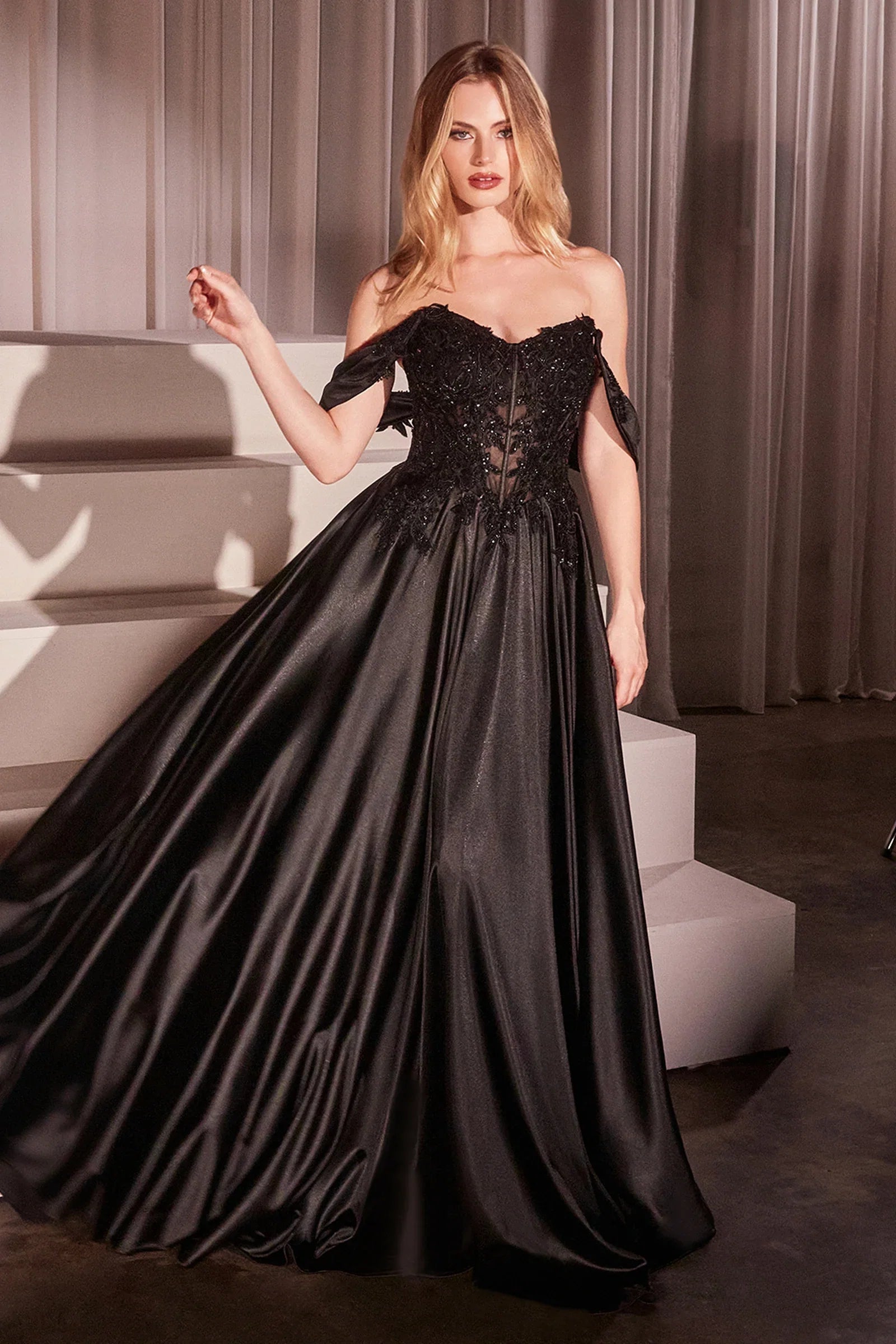 Bronwyn Gown A Line Dress With Removable Straps
