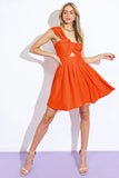 GOOD COMPOSURE MINI DRESS ORANGE