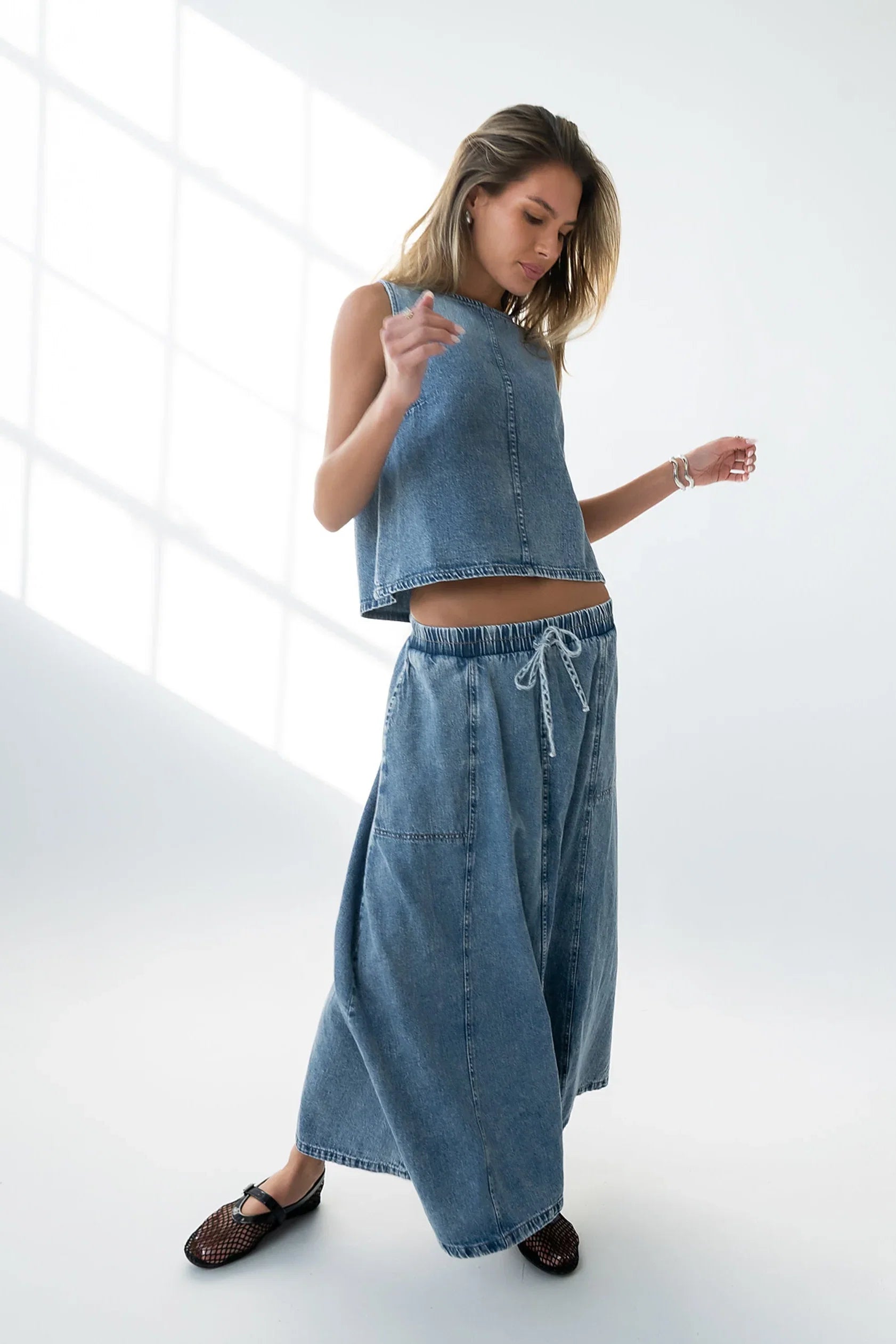 Khloe Denim Maxi Skirt