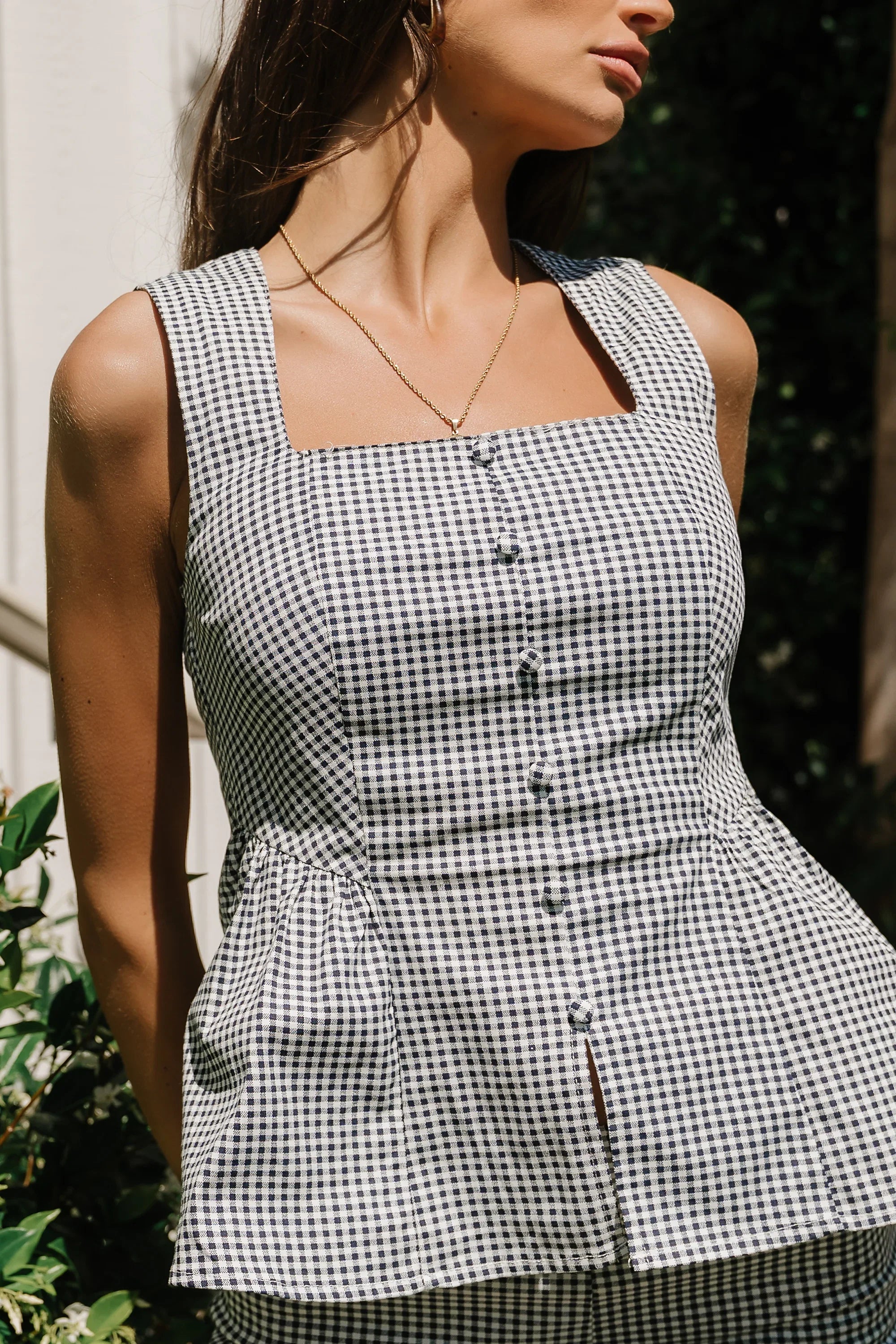 Saylee Gingham Top