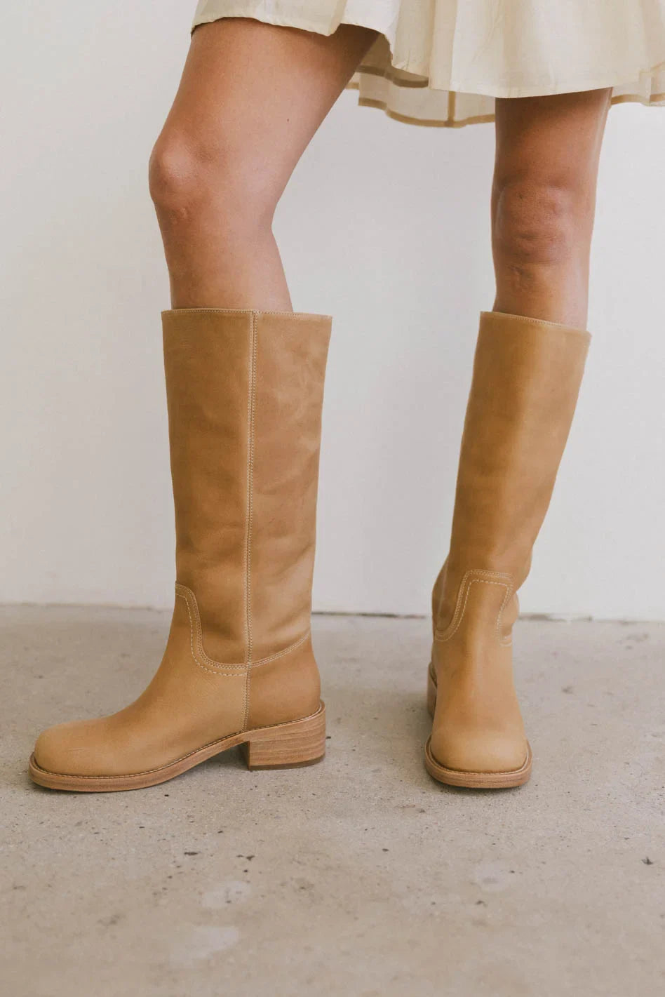 Steve Madden Riggs Tall Boots in Tan