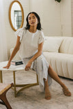 Myra Embroidered Blouse in Ivory FINAL SALE