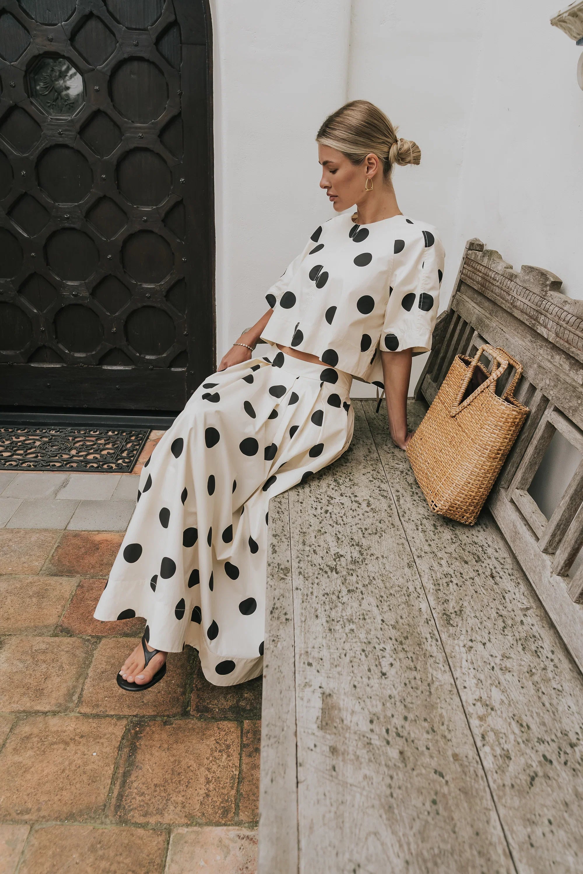 Jacklynn Polka Dot Blouse