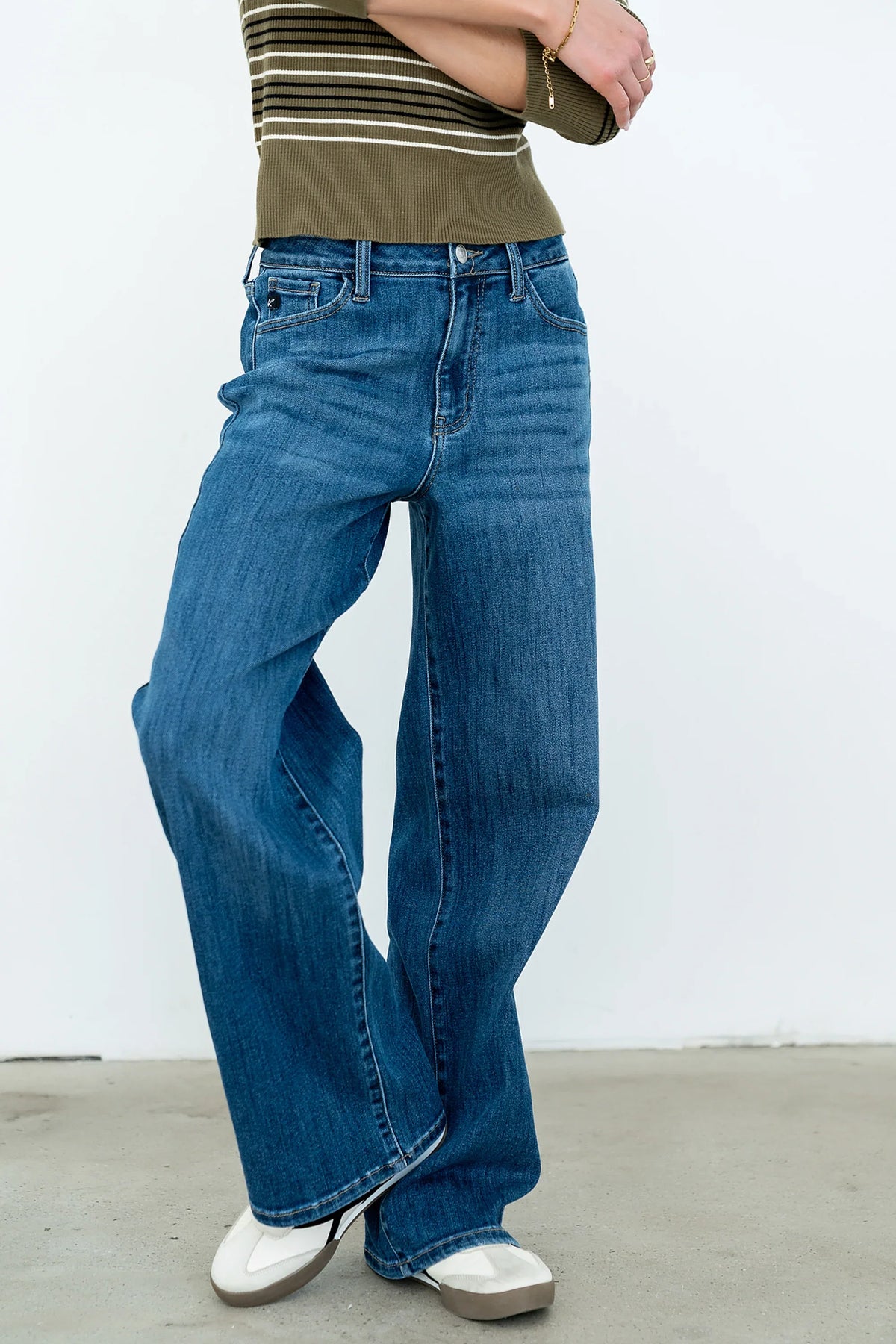 Terry Wide Leg Jeans