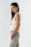 Tamika Ruched Top in White
