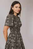 Sandra Smocked Waist Midi Dress FINAL SALE