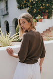 Camille Oversized Sweater in Brown
