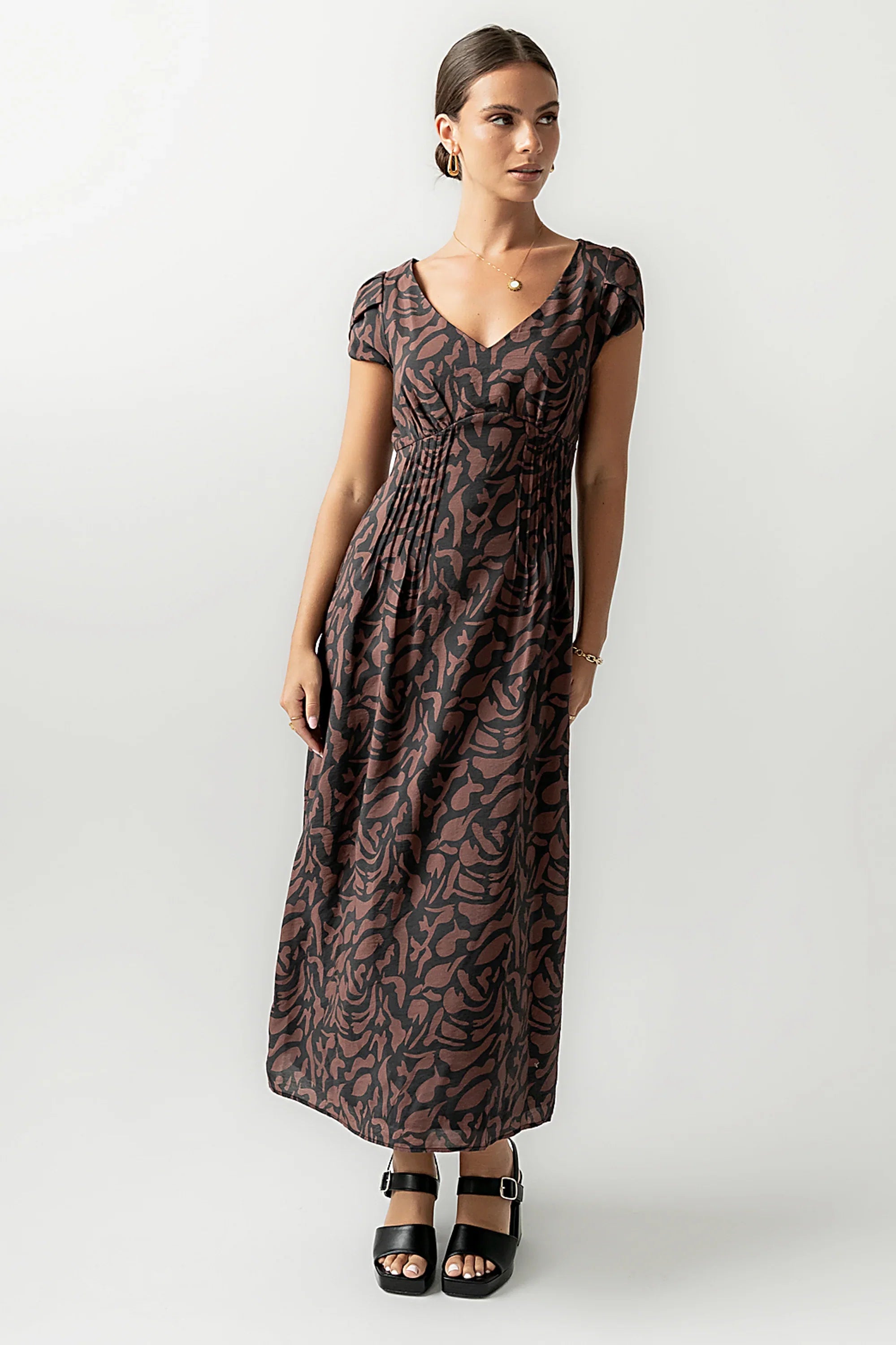 Kennedy Abstract Maxi Dress FINAL SALE