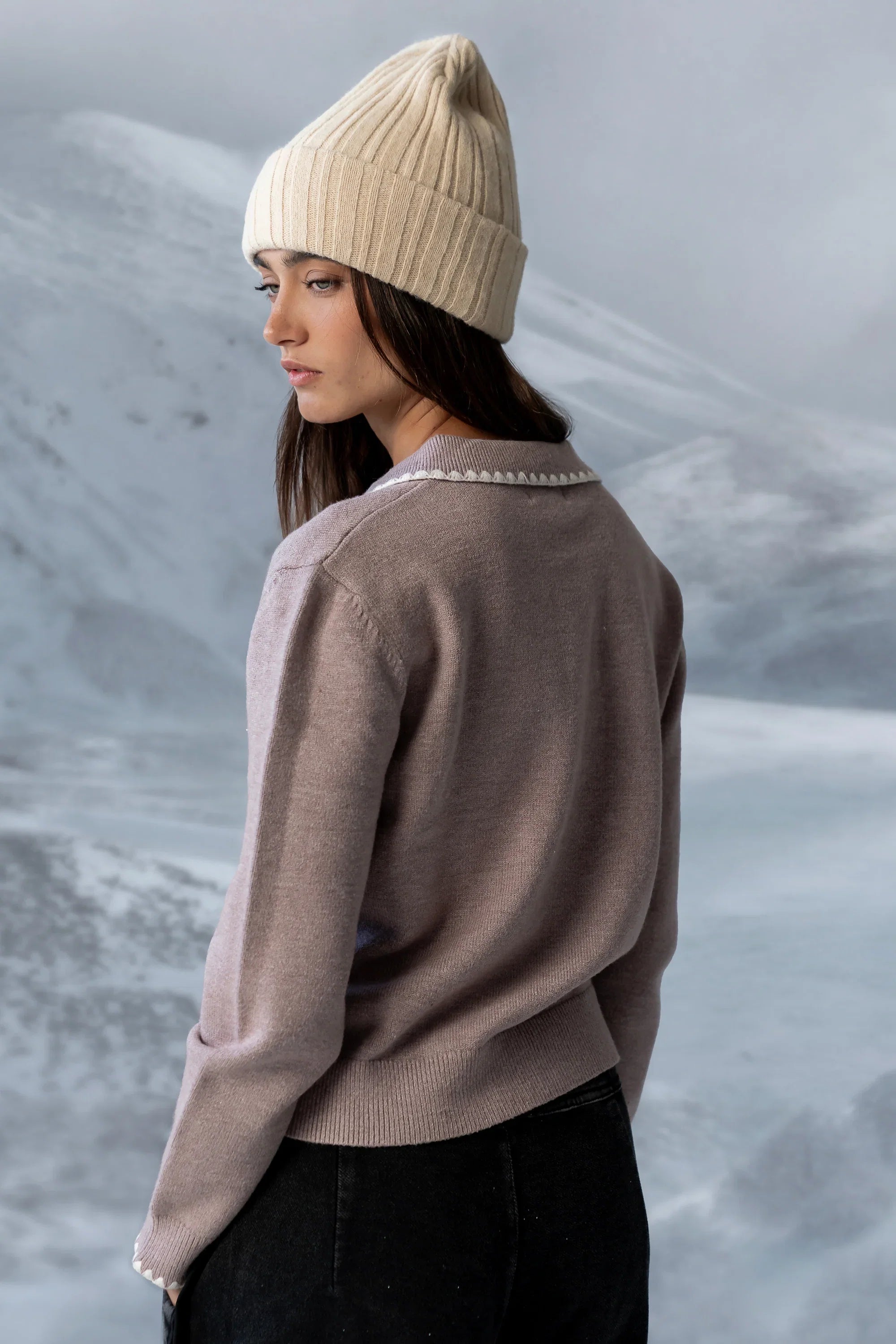 Apres Knit Sweater in Oatmeal FINAL SALE