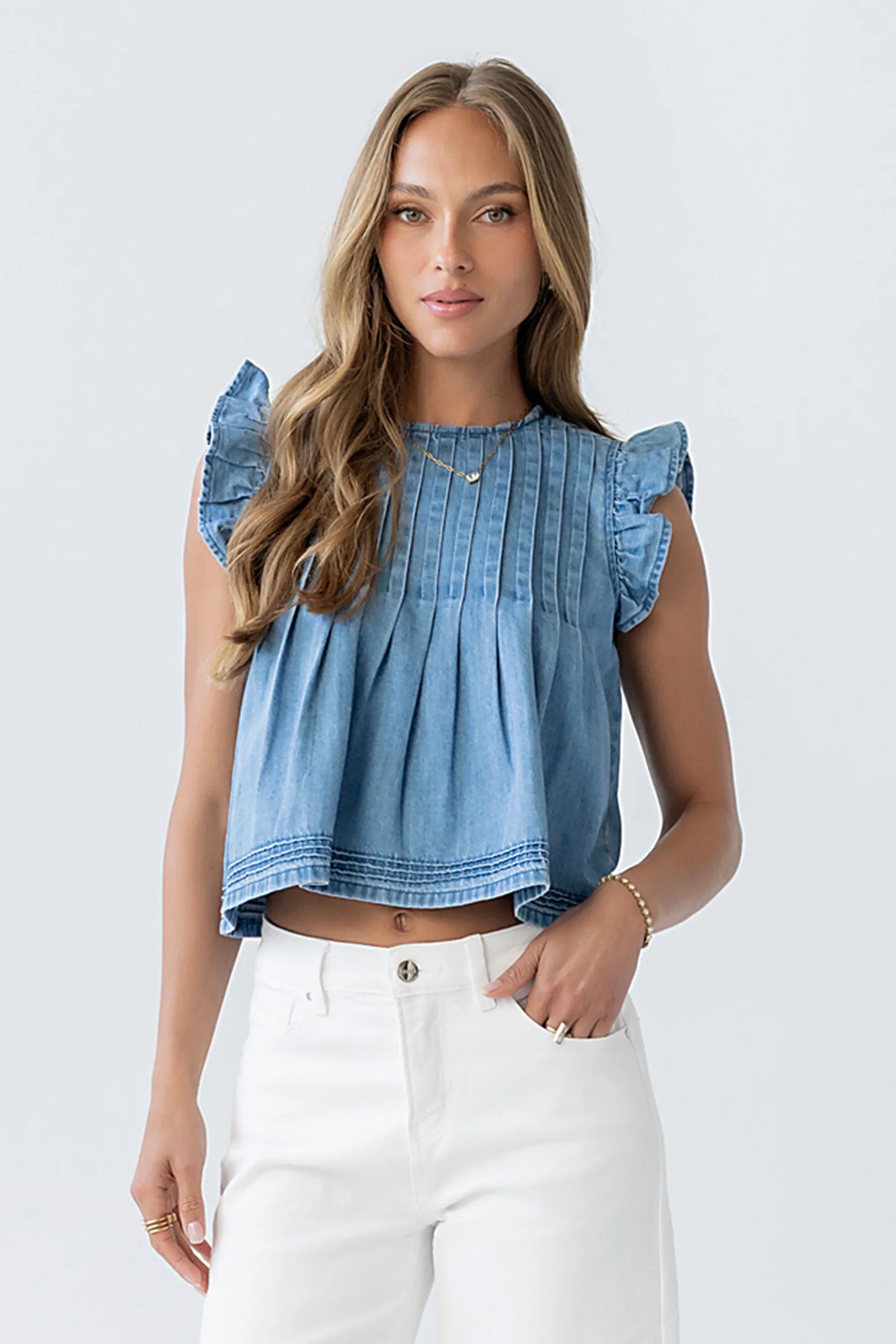 Kenna Pleated Blouse