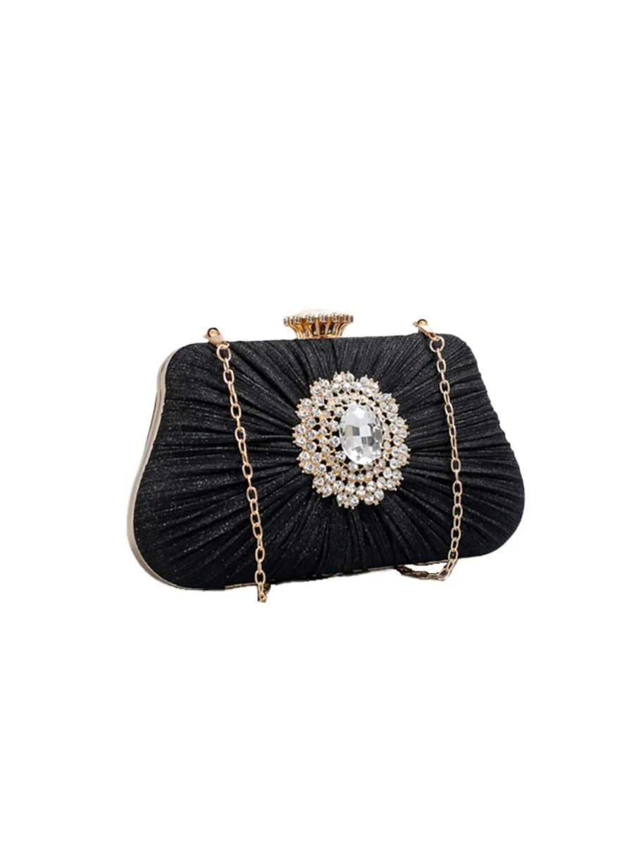 Womens Large Rhinestone Evening Clutch Bags