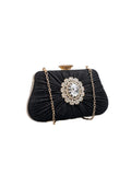 Womens Large Rhinestone Evening Clutch Bags