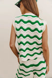 Elenor Knit Top in Green FINAL SALE