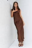 Kesley Maxi Dress in Brown