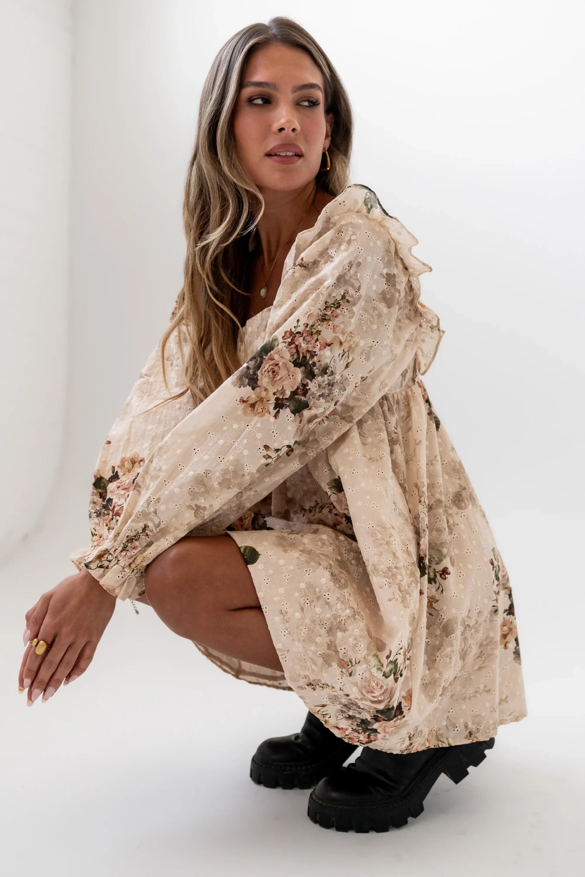 Kathy Floral Mini Dress FINAL SALE