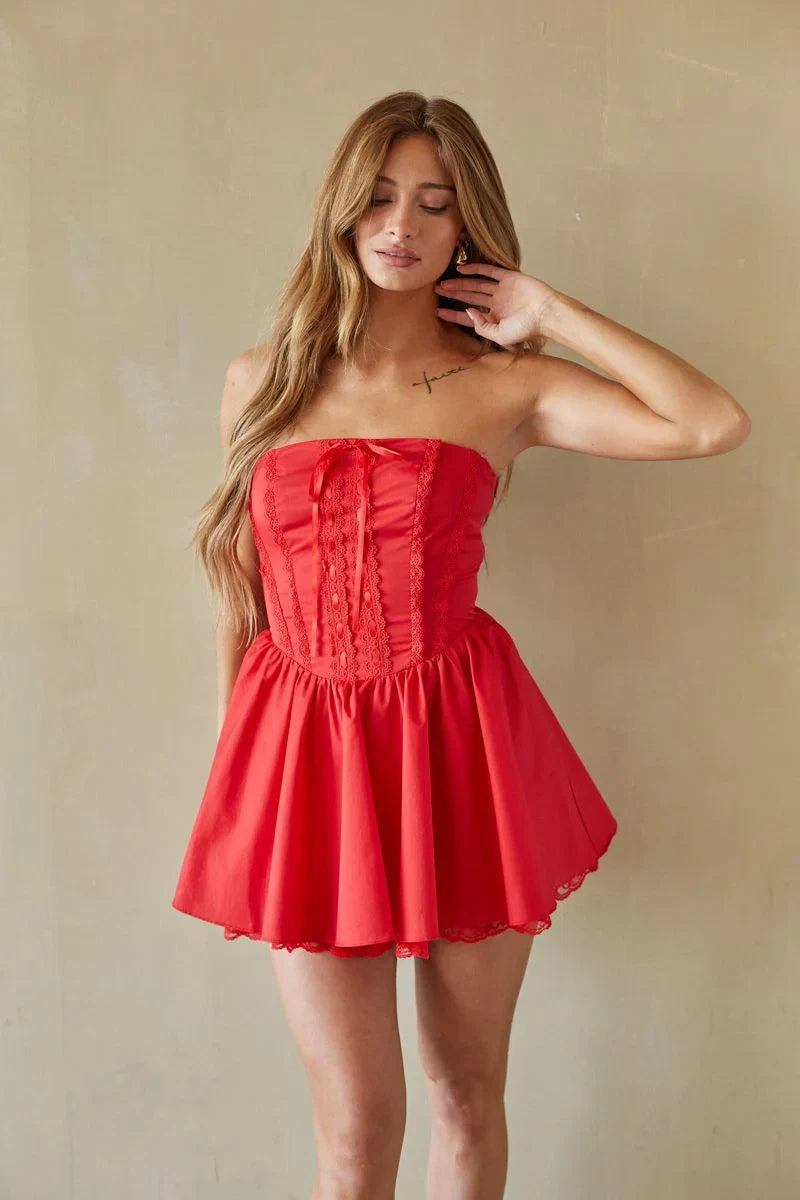 Sabrina Strapless Corset Mini Dress