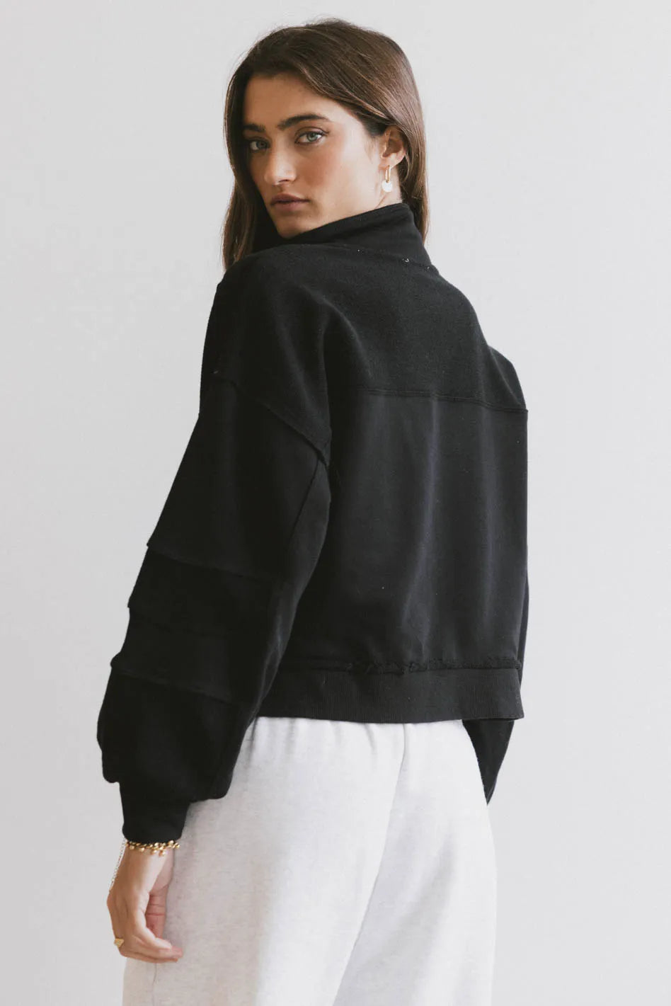Maxfield Grommet Top in Black FINAL SALE