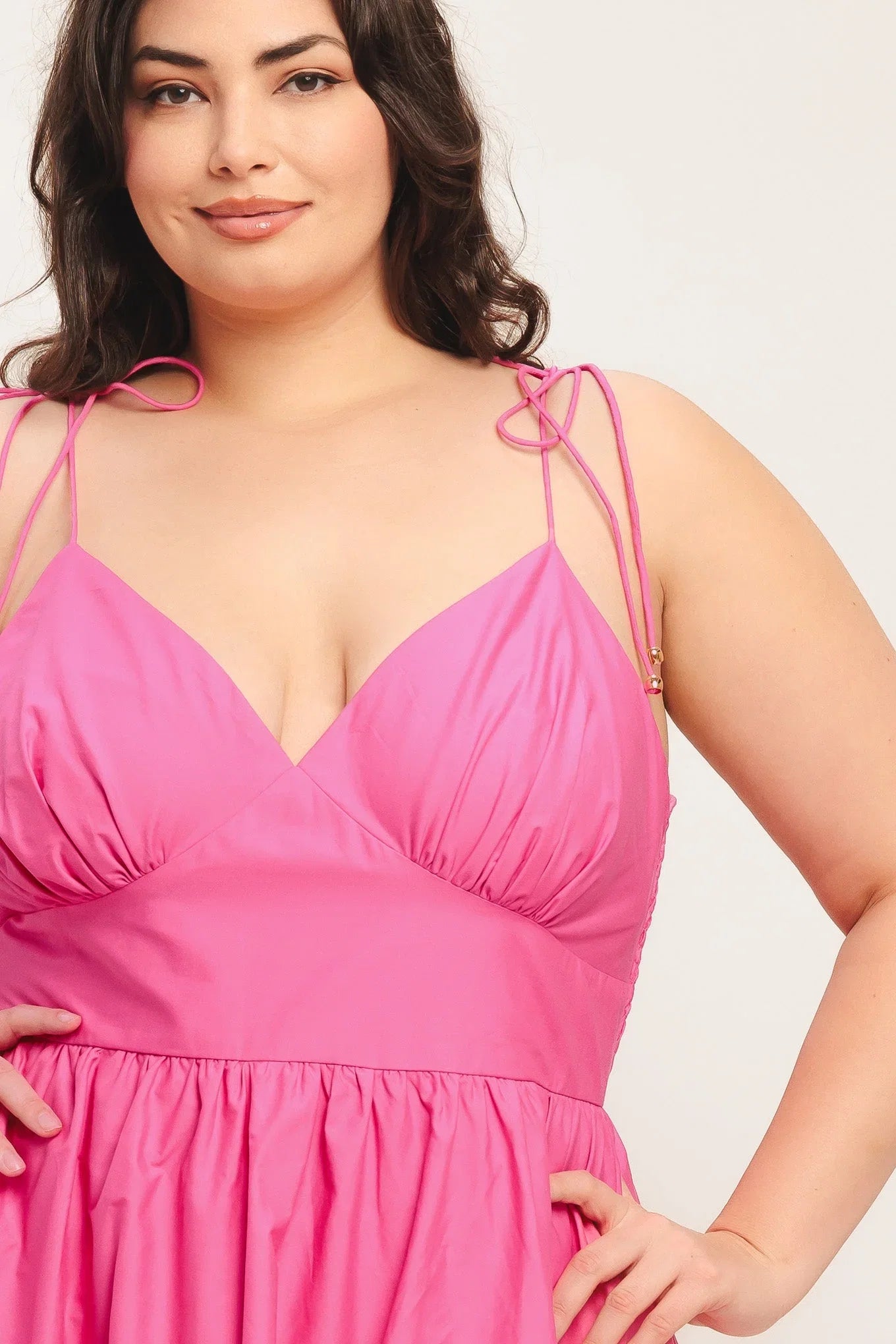 PRETTY IN PINK MIDI DRESS