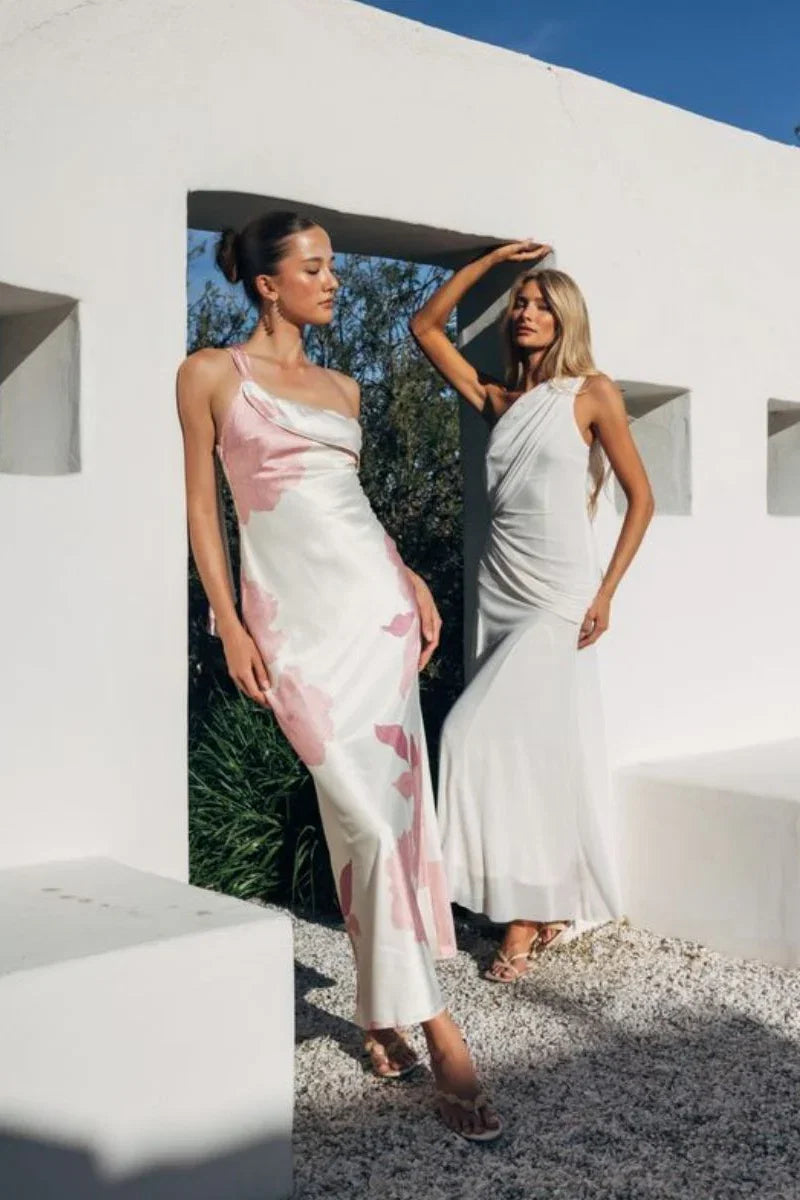 Cove Floral Satin Maxi Dress