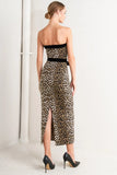 WILD ROMANCE LEOPARD KNIT MIDI DRESS FINAL SALE