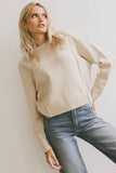 Leander Knit Sweater in Oatmeal FINAL SALE