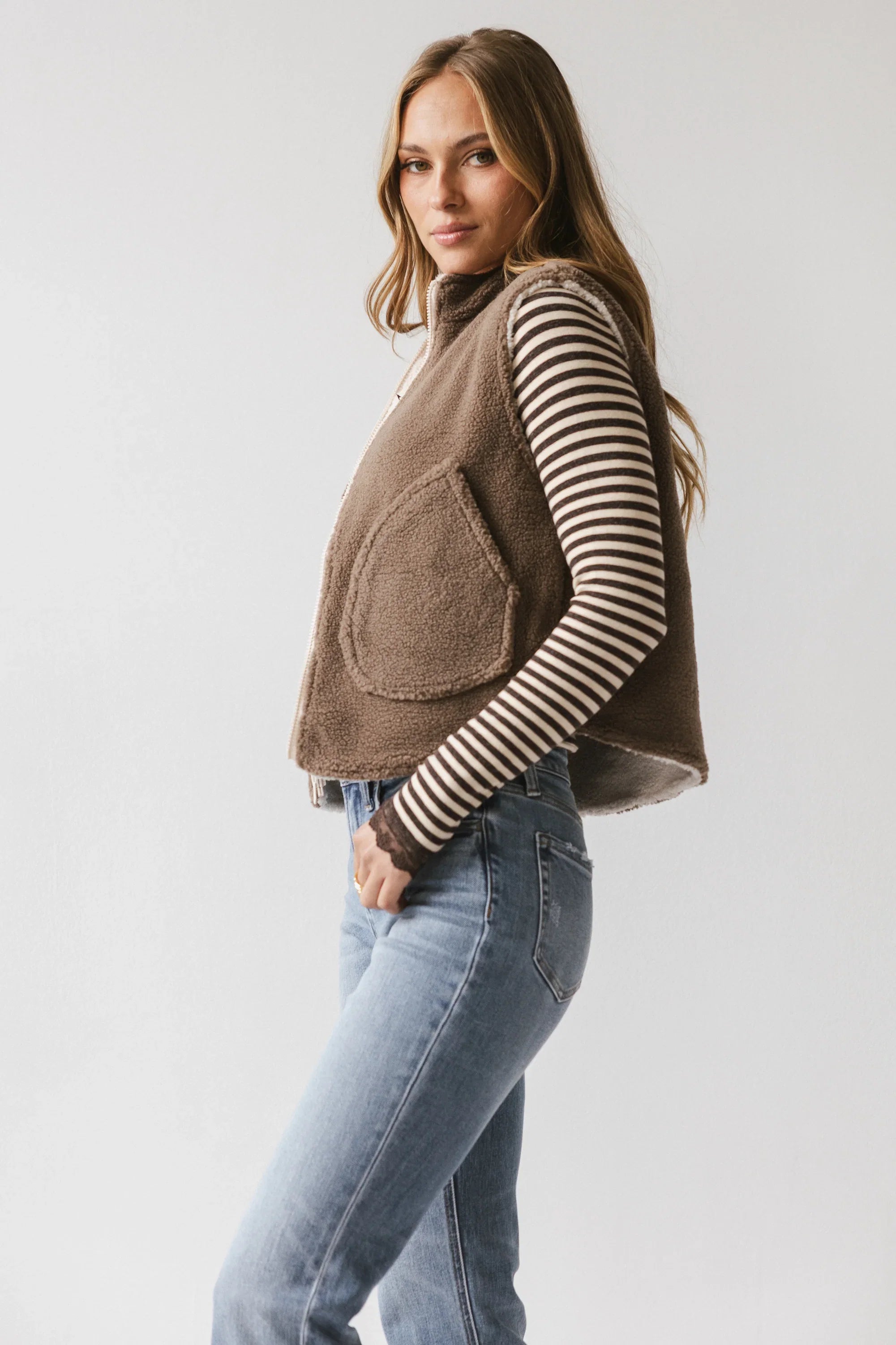 Maddox Reversible Sherpa Vest FINAL SALE