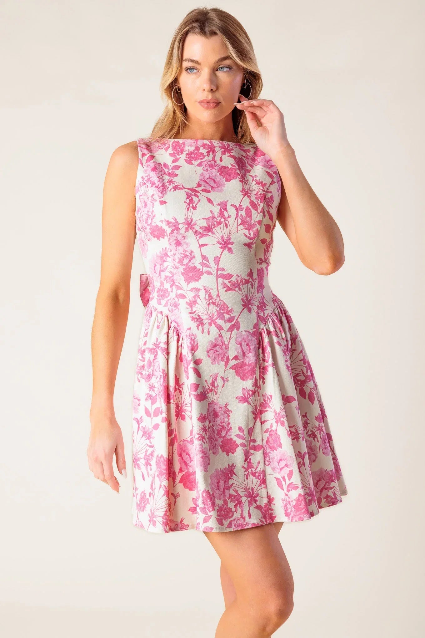 ISLAND ADVENTURE PINK MINI DRESS