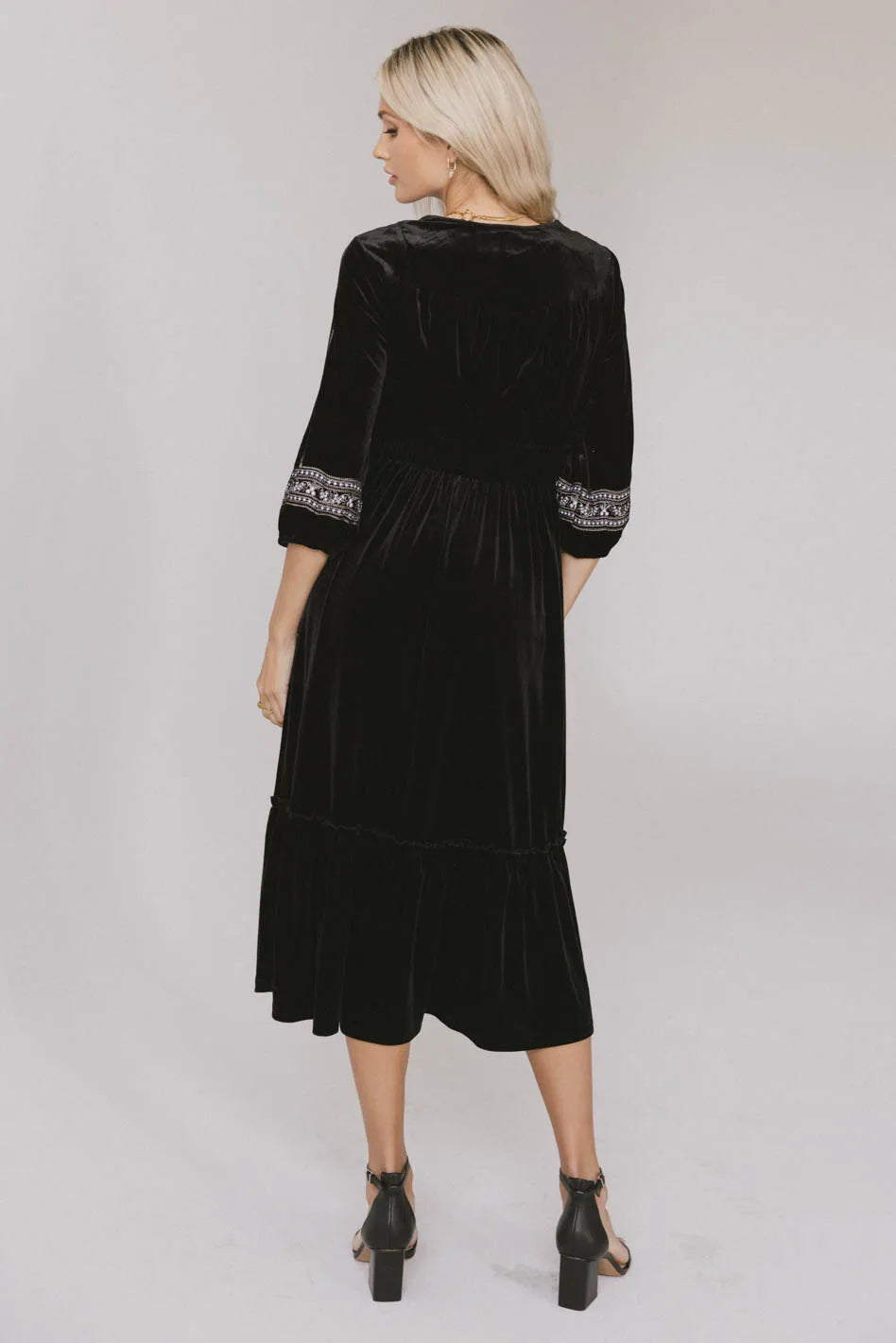 Alina Velvet Midi Dress FINAL SALE