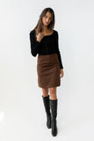 Franny Suede Mini Skirt FINAL SALE