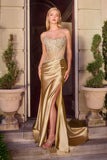SONIA GOWN STRAPLESS SCOOP BODICE WITH DROP WAIST