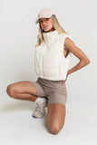 Ginny Fur Vest in Ivory