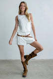 Rudy Embroidered Shorts in Ivory