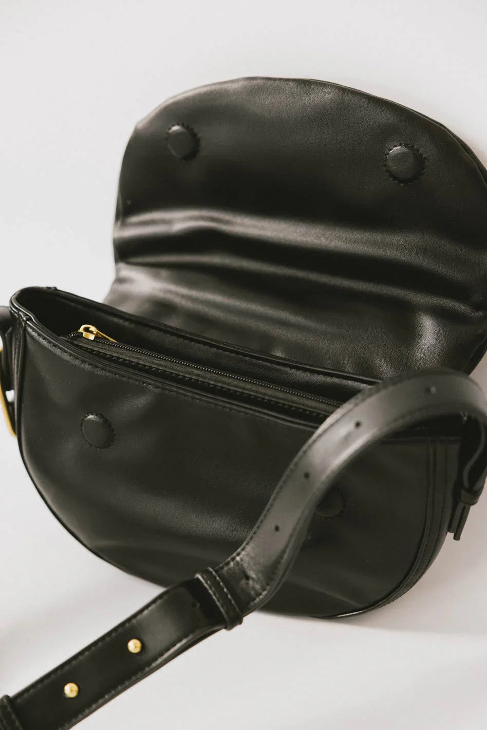 Rumble Vegan Leather Bag in Black FINAL SALE