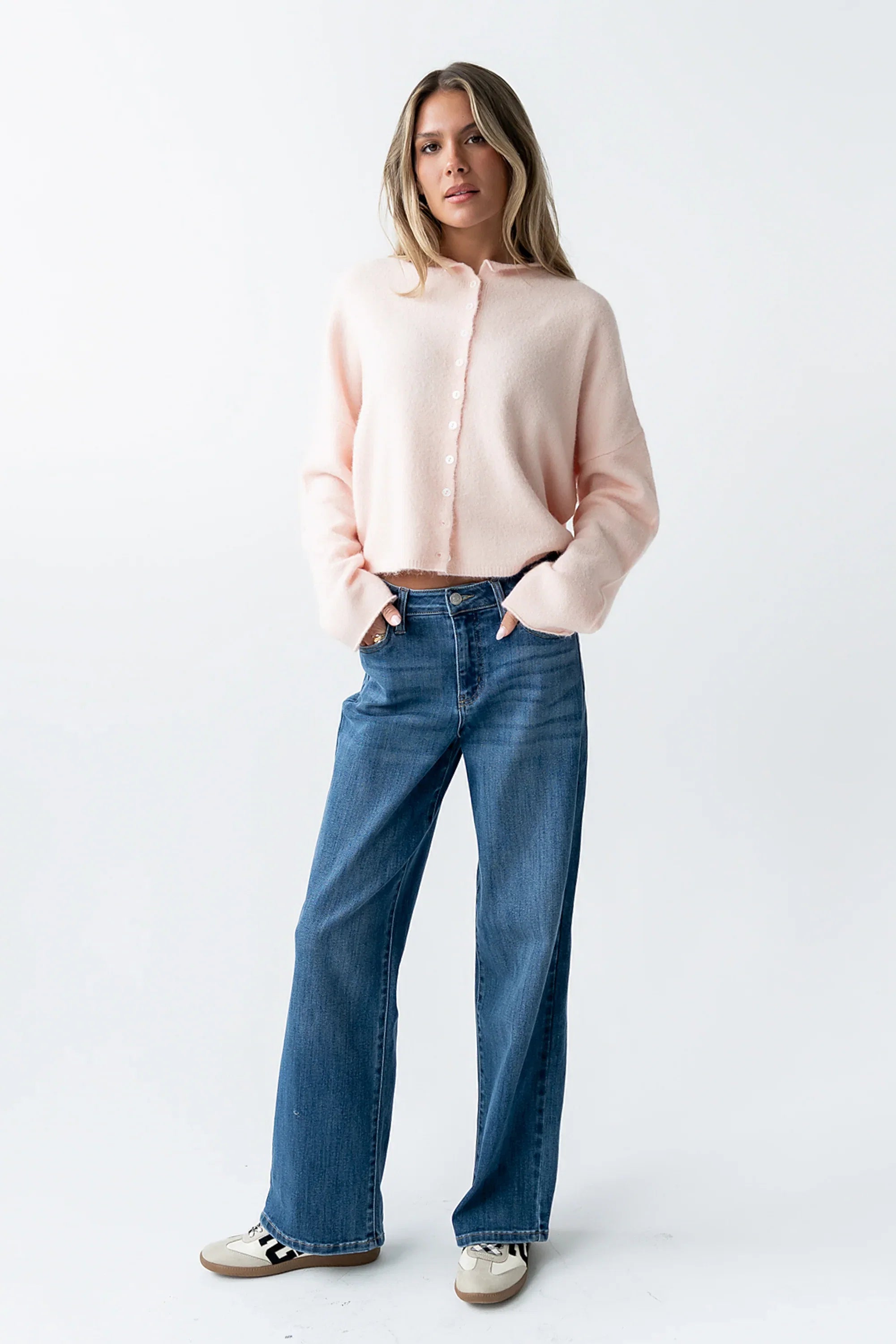 Maci Cardigan in Pink