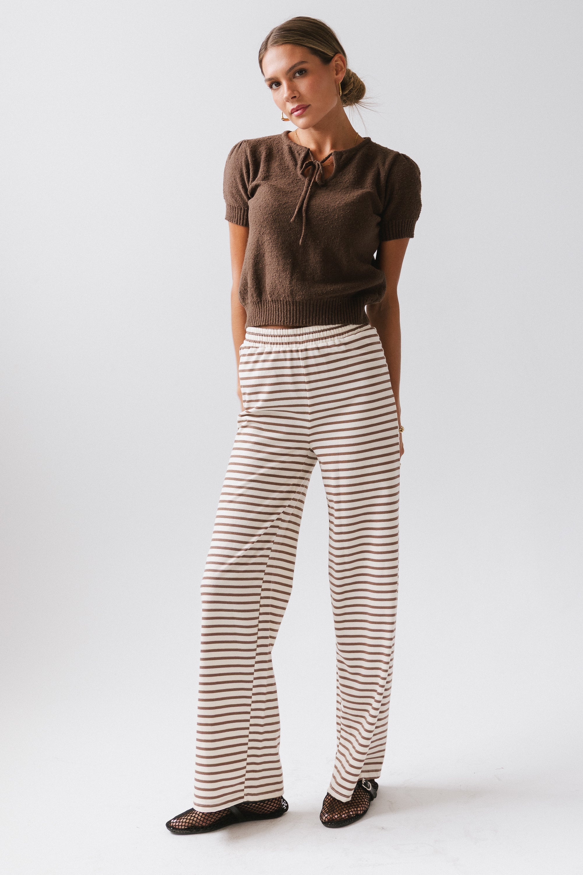 Brady Knit Top in Brown