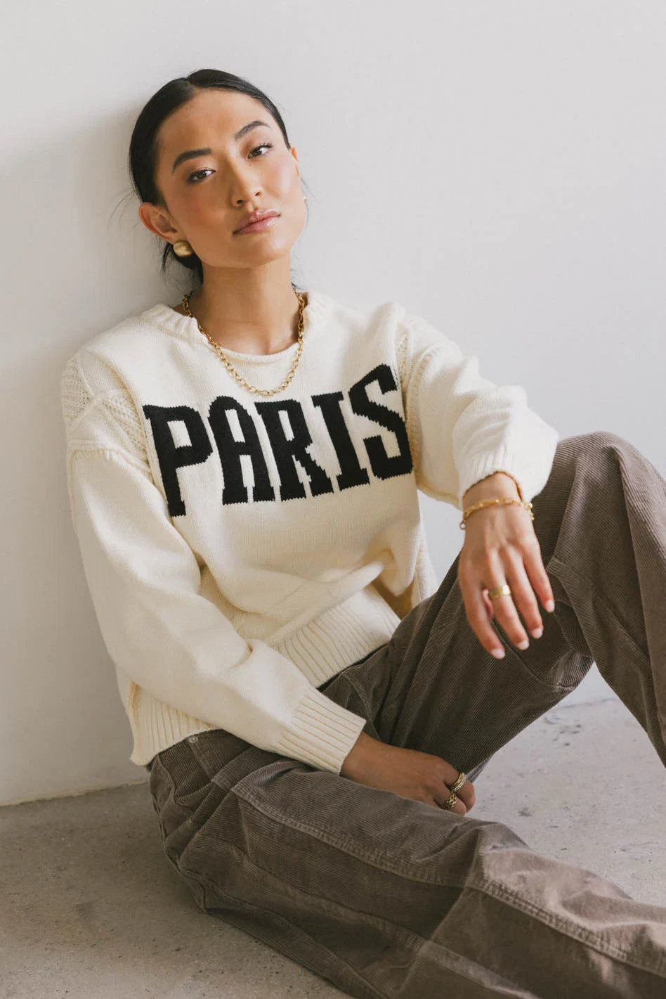 Paris Cable Knit Sweater FINAL SALE
