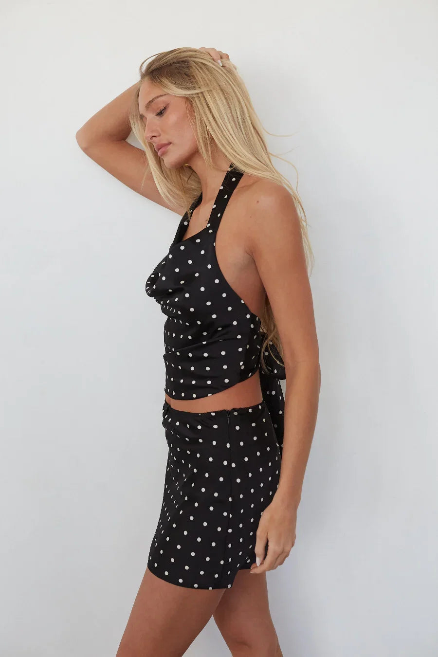 Kendra Polka Dot Mini Skort