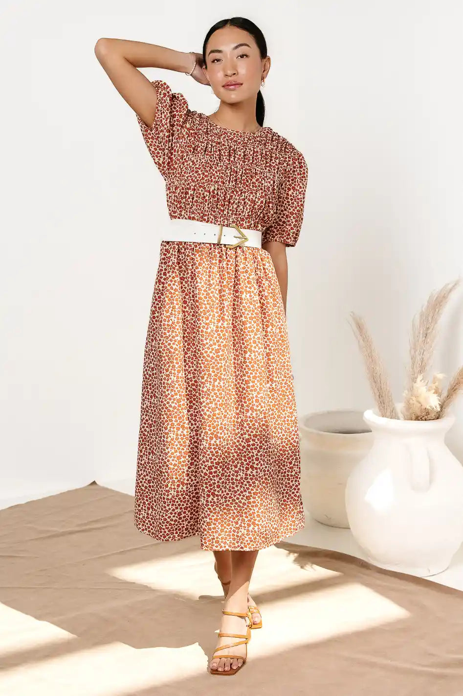 Shyla Floral Midi Dress FINAL SALE